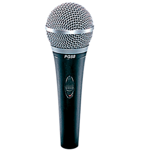 Mikrofon Shure PG58, mit Schalter